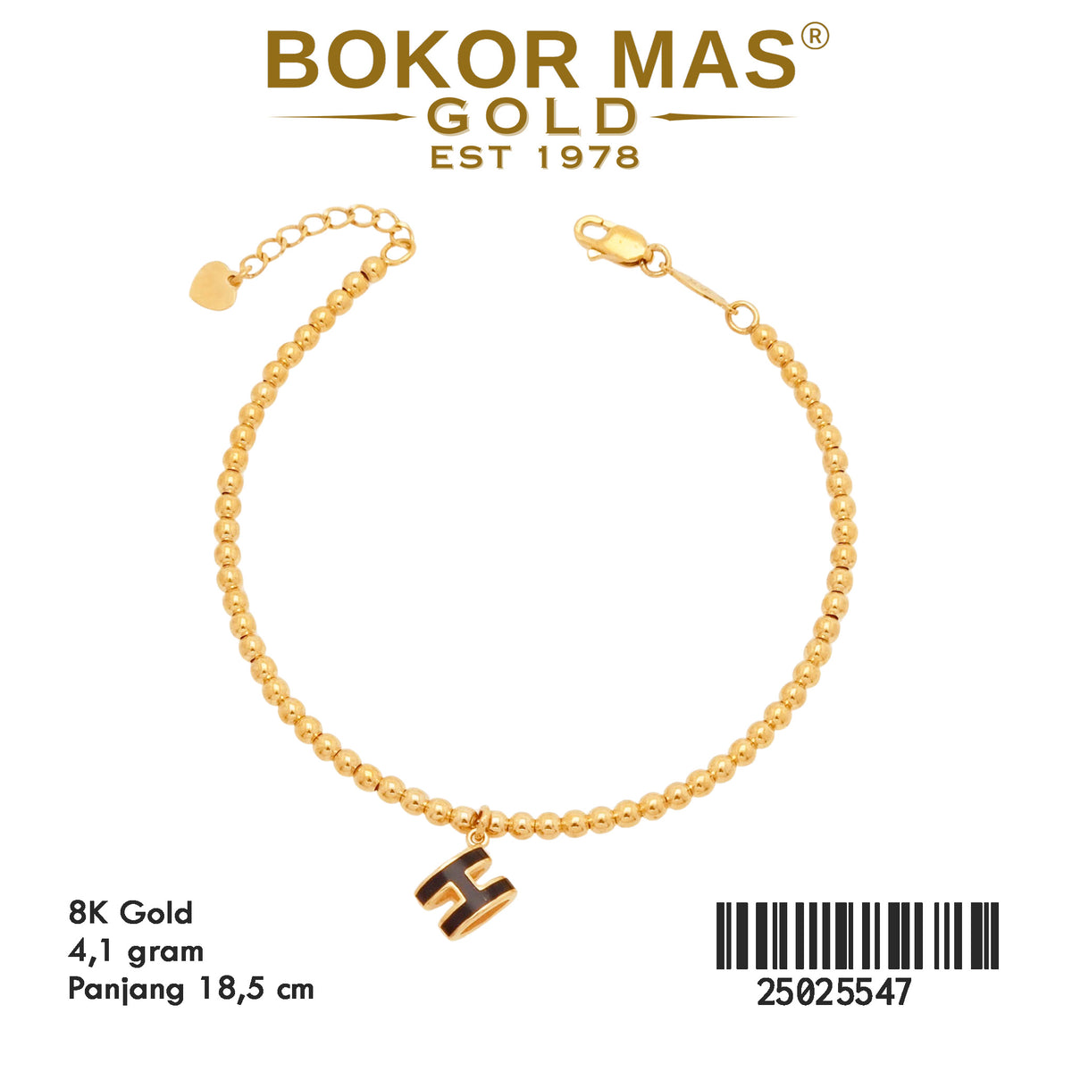 Gelang Rantai Bola Bola - 25025547 - 8K
