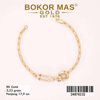 Gelang Emas Rantai Variasi Mainan - 24076232 - 8K