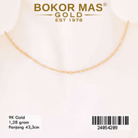 Kalung Emas Pecah Kopi Variasi Tanpa Permata - 24054209 - 9K