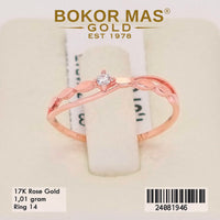Cincin Emas  Variasi Permata Putih - 24081946 - 17K