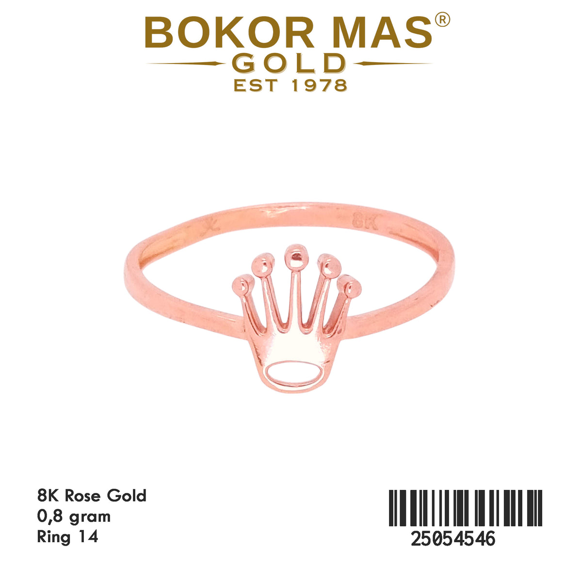 Cincin Variasi Mahkota - 25054546 - 8K