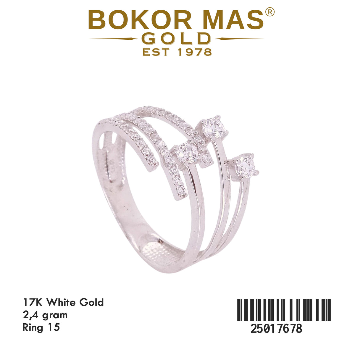 Cincin Variasi Permata - 25017678 - 17K