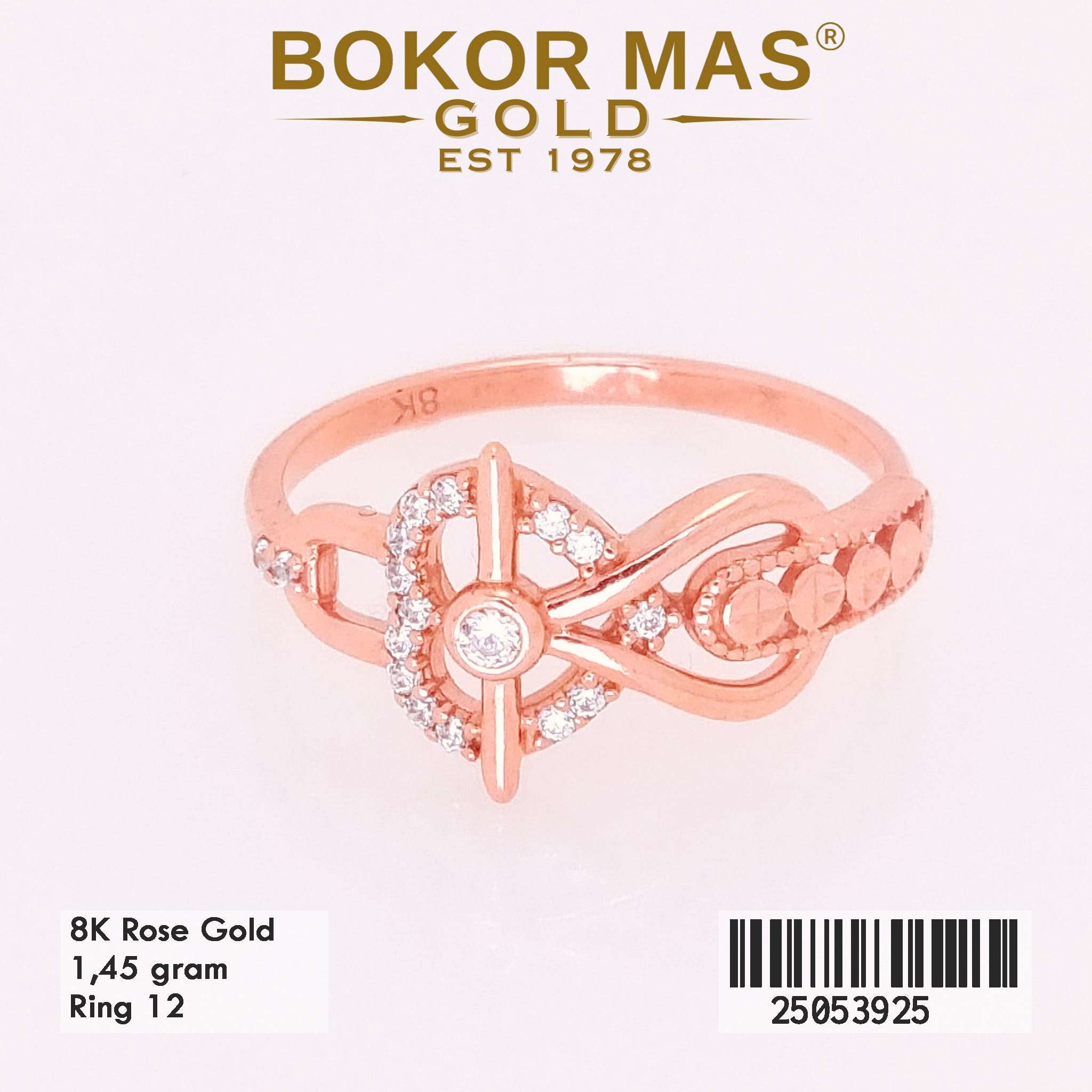 Cincin Emas Variasi Hati Permata - 25053925 - 8K