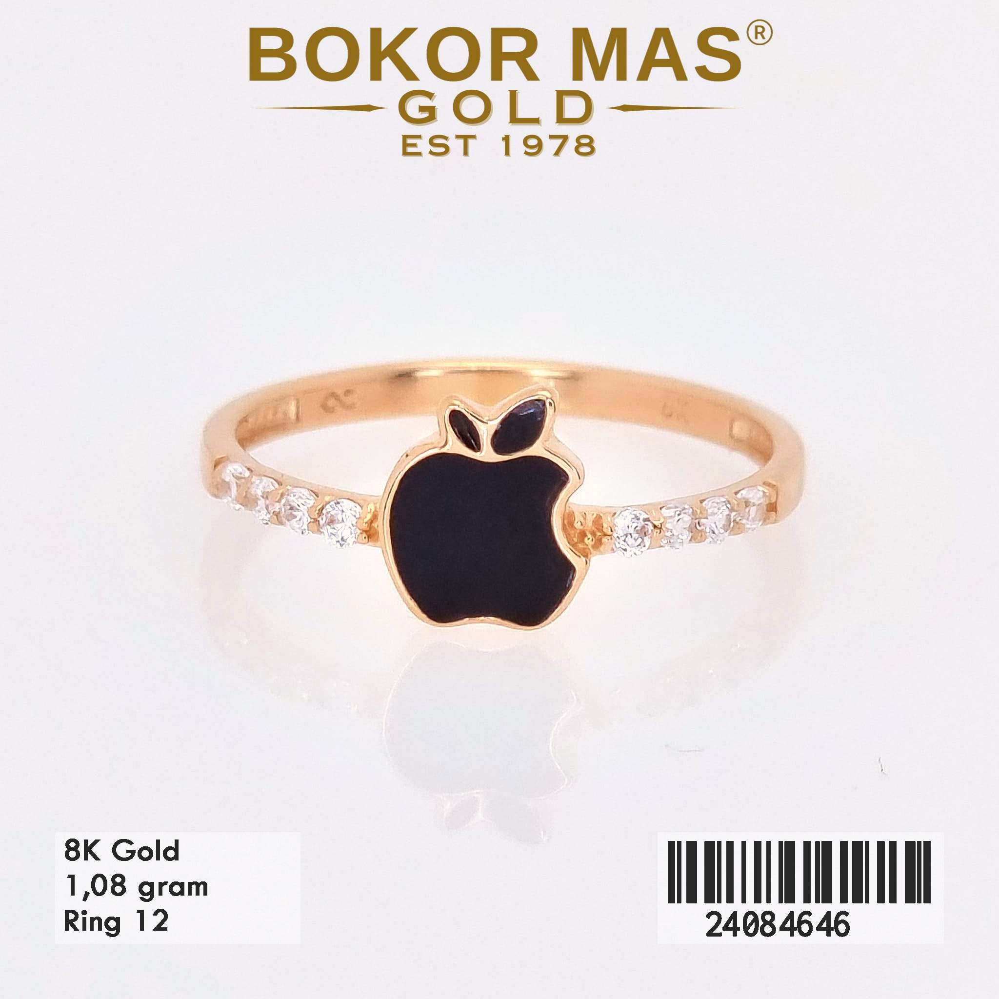 Cincin Variasi Aple Cat Hitam - 24084646 - 8K