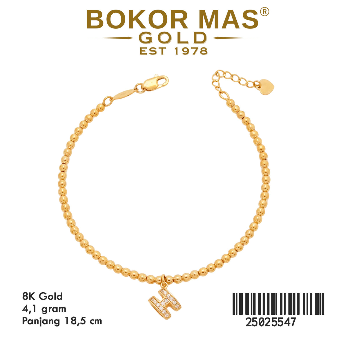 Gelang Rantai Bola Bola - 25025547 - 8K