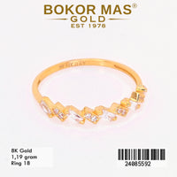 Cincin  Emas Variasi Permata - 24085592 - 8K