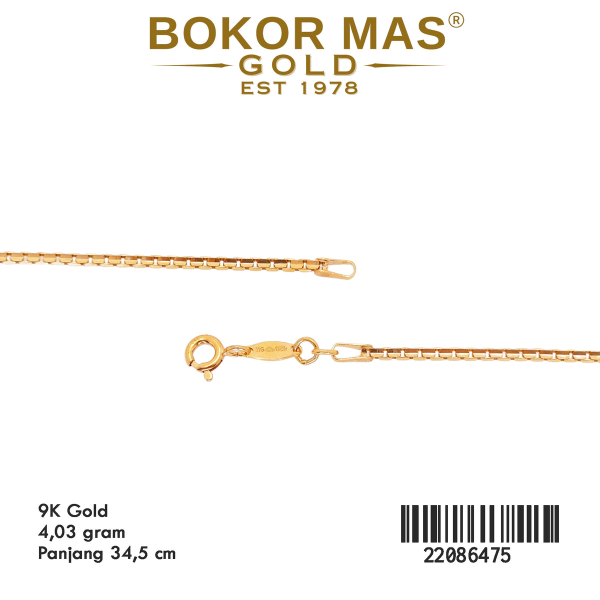 Kalung Anak Milano Variasi Tanpa Permata - 22086475 - 9K