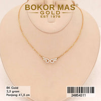 Kalung Emas Siyem Variasi Sayap Permata - 24054311 - 8K