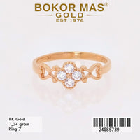 Cincin  Emas Variasi Daisy Stone - 24085739 - 8K