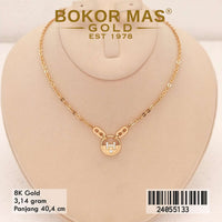 Kalung Emas Hollotifani Variasi H Permata - 24055133 - 8K