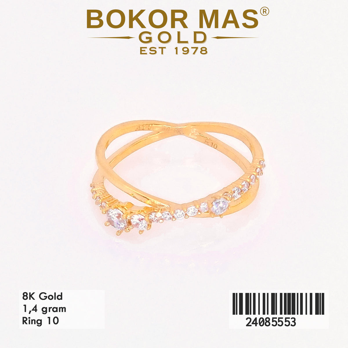 Cincin Emas  Variasi Permata - 24085553 - 8K