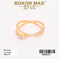 Cincin Emas  Variasi Permata - 24085553 - 8K
