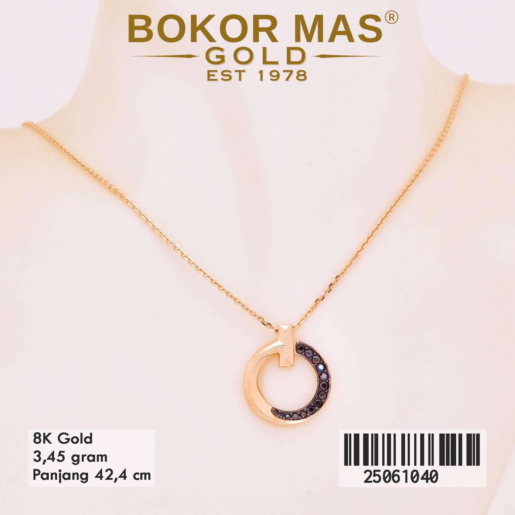 Kalung Emas Variasi Permata - 25061040 - 8K