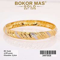 Gelang Emas Kaku Variasi Tanpa Permata - 24075828 - 8K