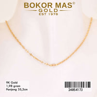 Kalung Emas Anak Pecah Kopi Variasi Tanpa Permata - 24054173 - 9K