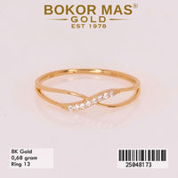 Cincin Emas Variasi Permata - 25048173 - 8K