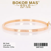 Gelang Emas Kaku Ctr Variasi Tanpa Permata - 24072423 - 8K