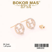 Giwang Emas Tusuk Variasi Permata - 24052293 - 8K