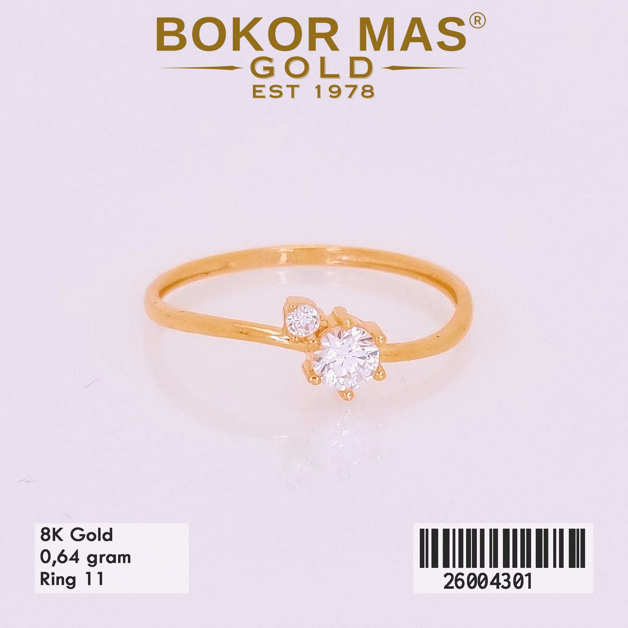  Cincin Variasi Sparkling Permata -  26004301 - 8K