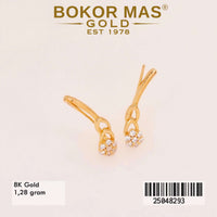 Anting Emas Crawel  Variasi Permata -  25048293 - 8K