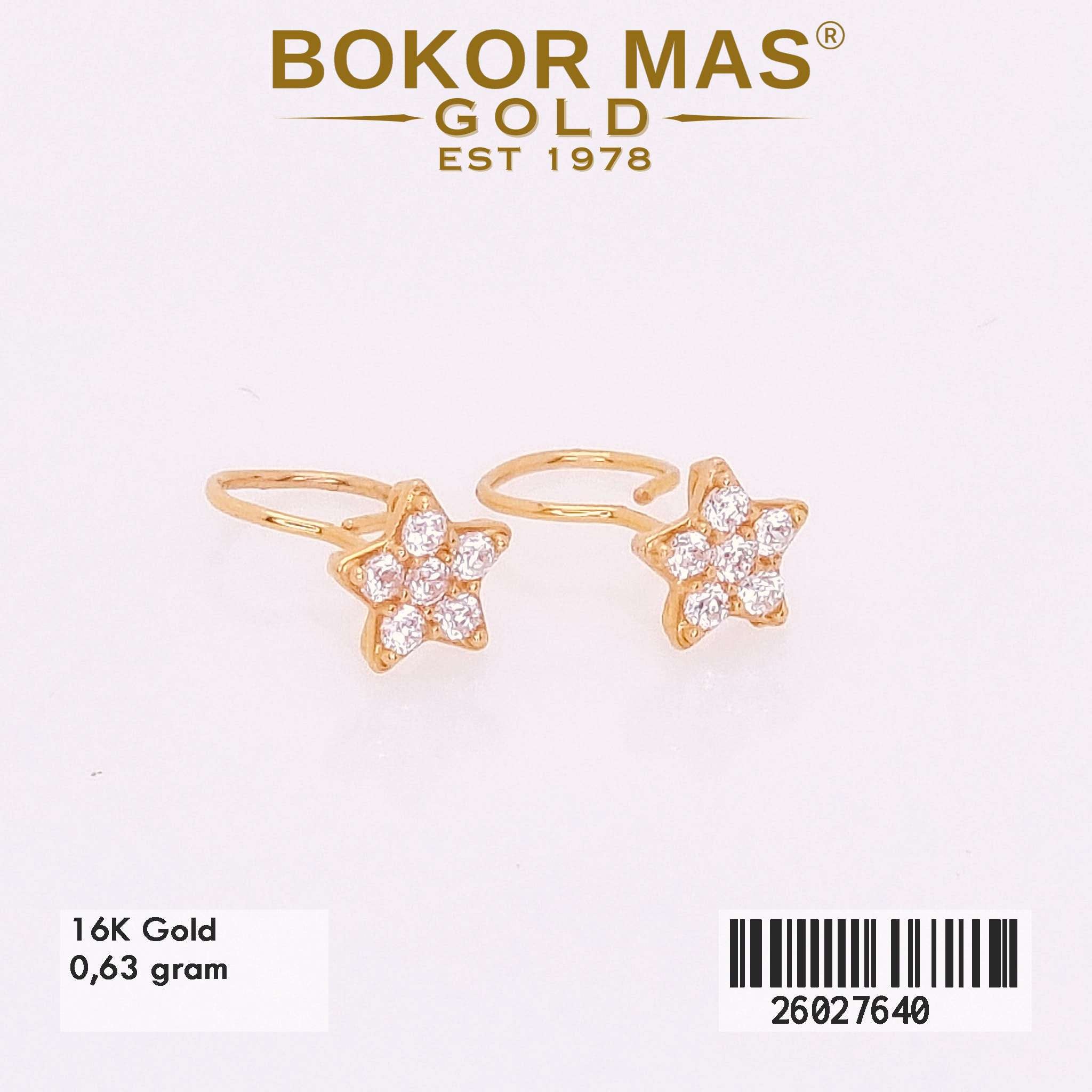  Anting Toge Model Bintang Permata - 26027640 - 16K
