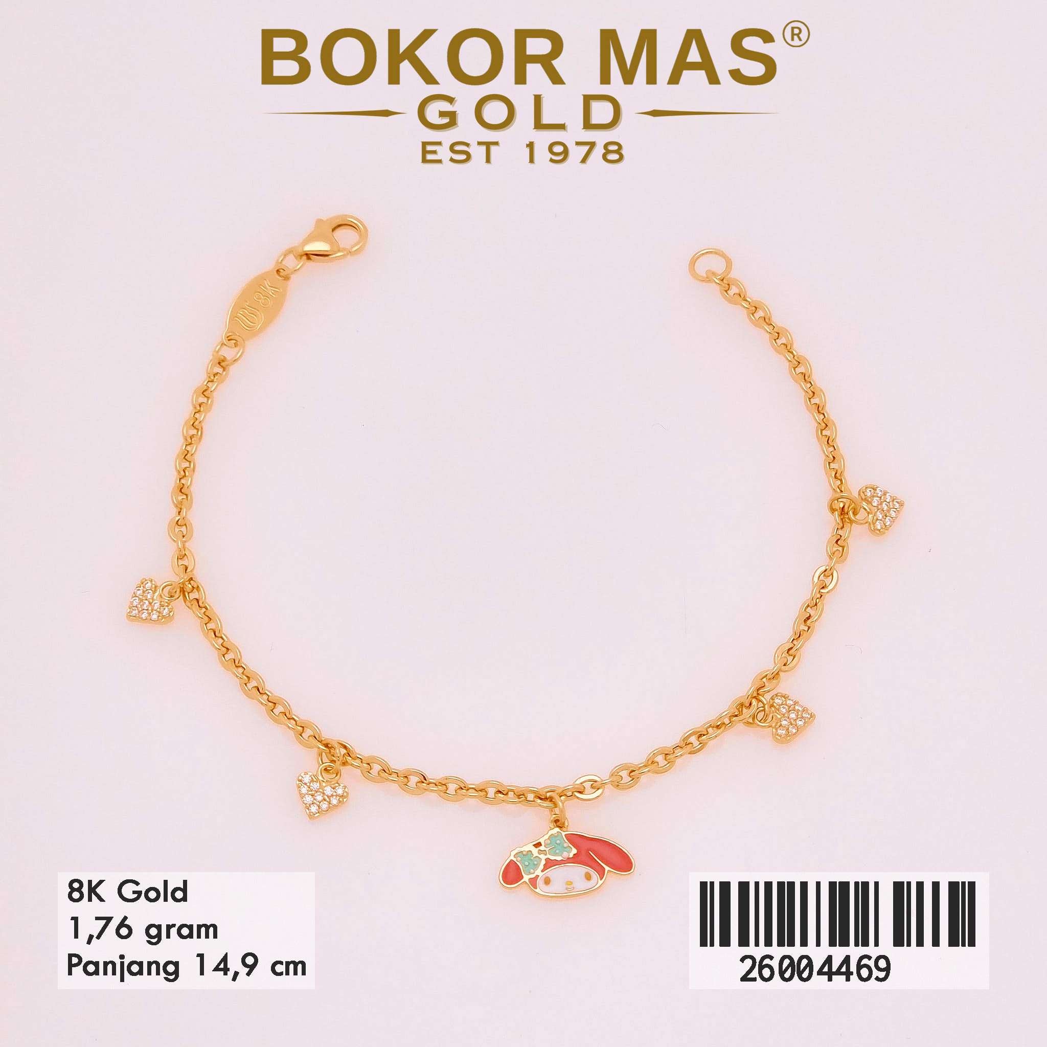  Gelang Rantai Anak Variasi Melodi -  26004469 - 8K