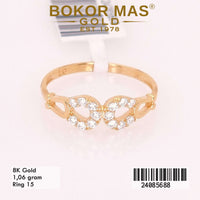 Cincin Emas Variasi Permata - 24085688 - 8K