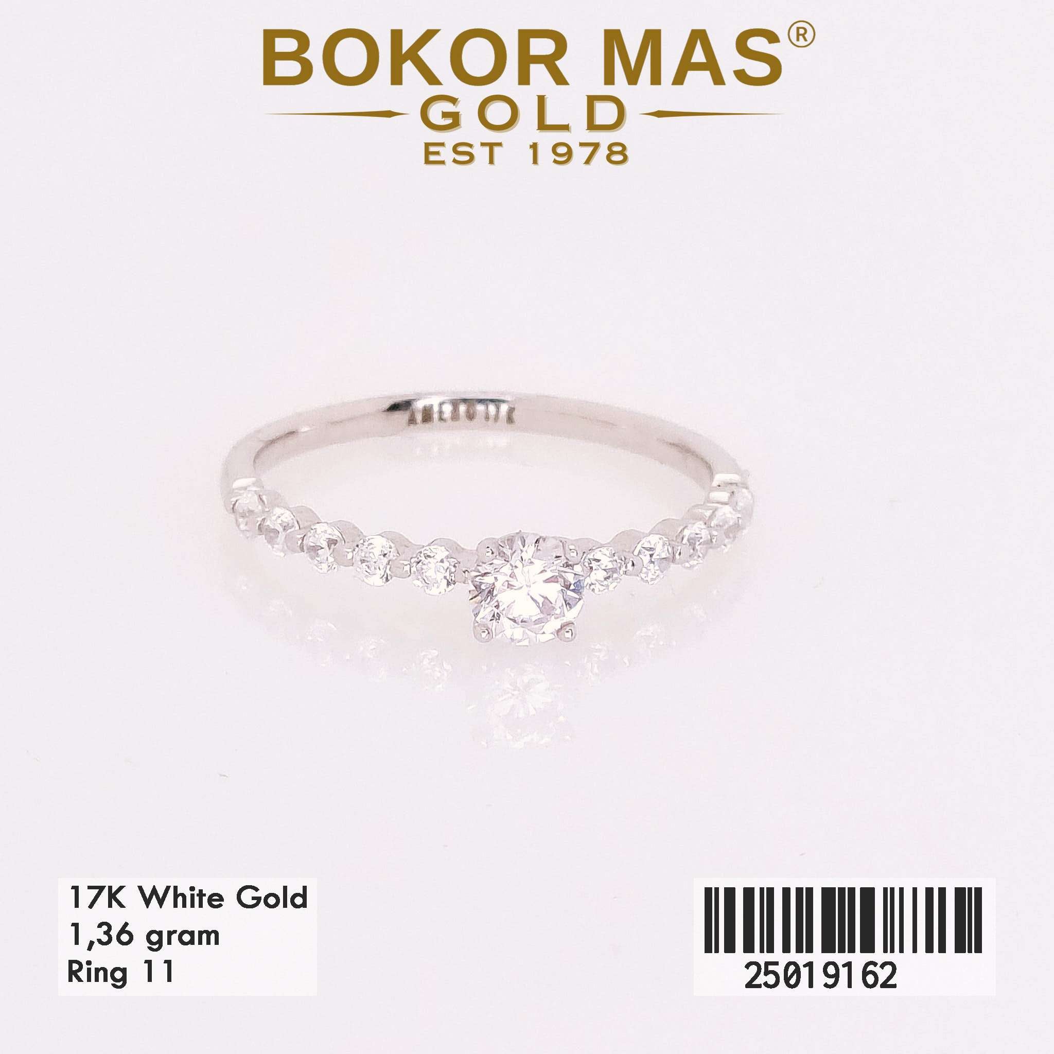 Foto Cincin Emas Asli Cincin Permata 17K - Perhiasan Asli Bokormas Gold