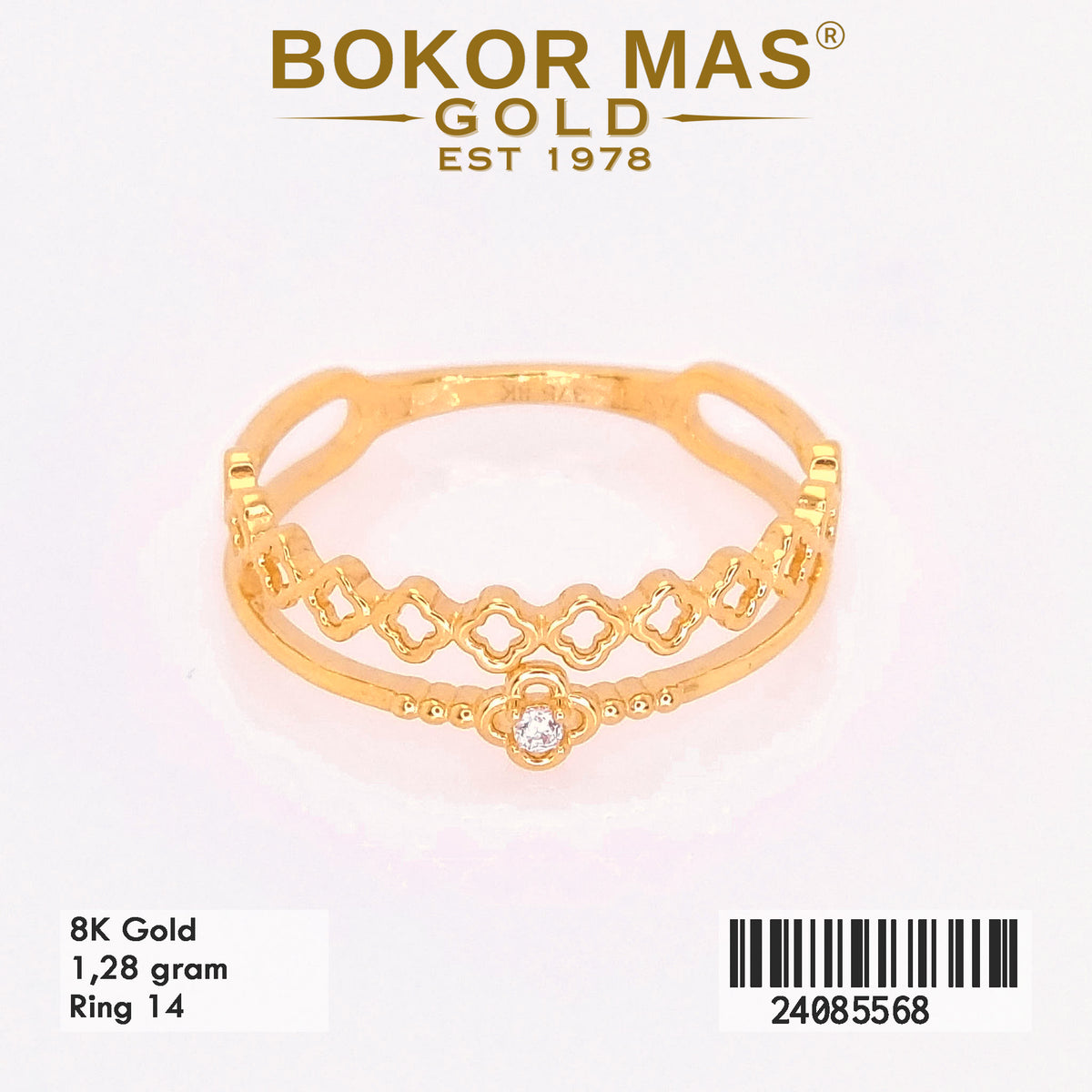 Cincin  Emas  Variasi Permata - 24085568 - 8K