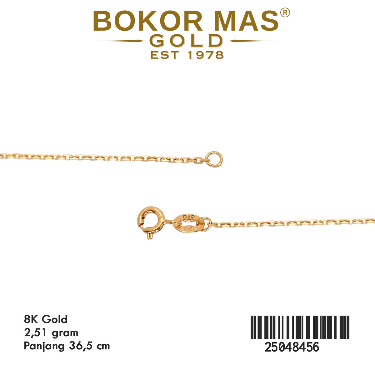 Kalung Variasi Bintang Permata - 25048456 - 8K