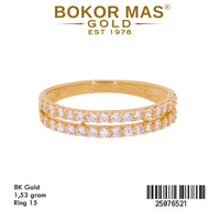 Cincin Dua Layer Variasi Permata - 25076521 - 8K