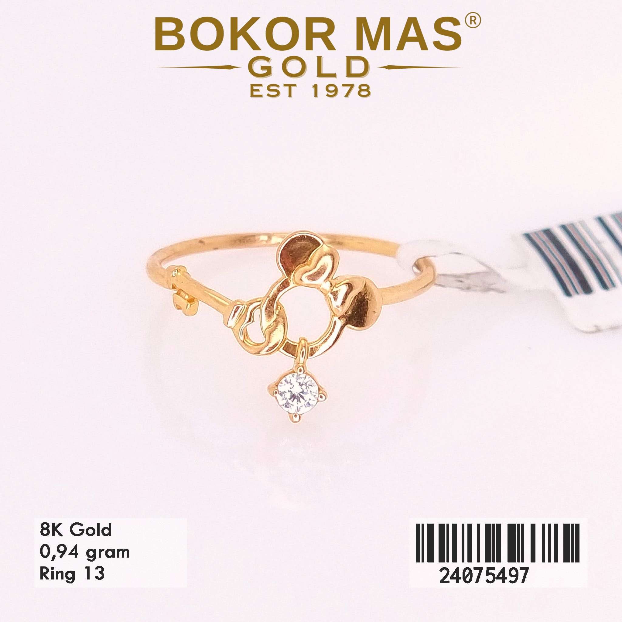 Cincin Love Variasi Permata - 24075497 - 8K