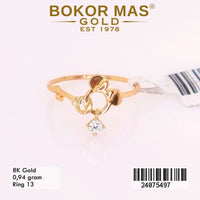 Cincin Emas Love Variasi Permata - 24075497 - 8K