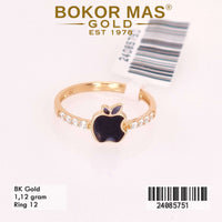 Cincin Emas Variasi Apel Permata - 24085751 - 8K
