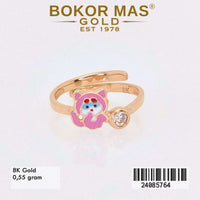 Cincin  Emas Anak Bunny Pink - 24085764 - 8K