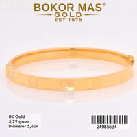 Gelang  Emas Bangkok Variasi Tanpa Mata - 24085634 - 8K