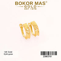 Anting Emas  Klip Variasi Tanpa Permata - 23065761 - 16K