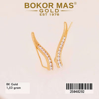 Anting Emas Crawel Variasi Permata -  25048292 - 8K