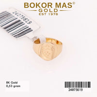 Cincin  Emas Anak Ongsrot Variasi Tanpa Permata - 24075619 - 8K
