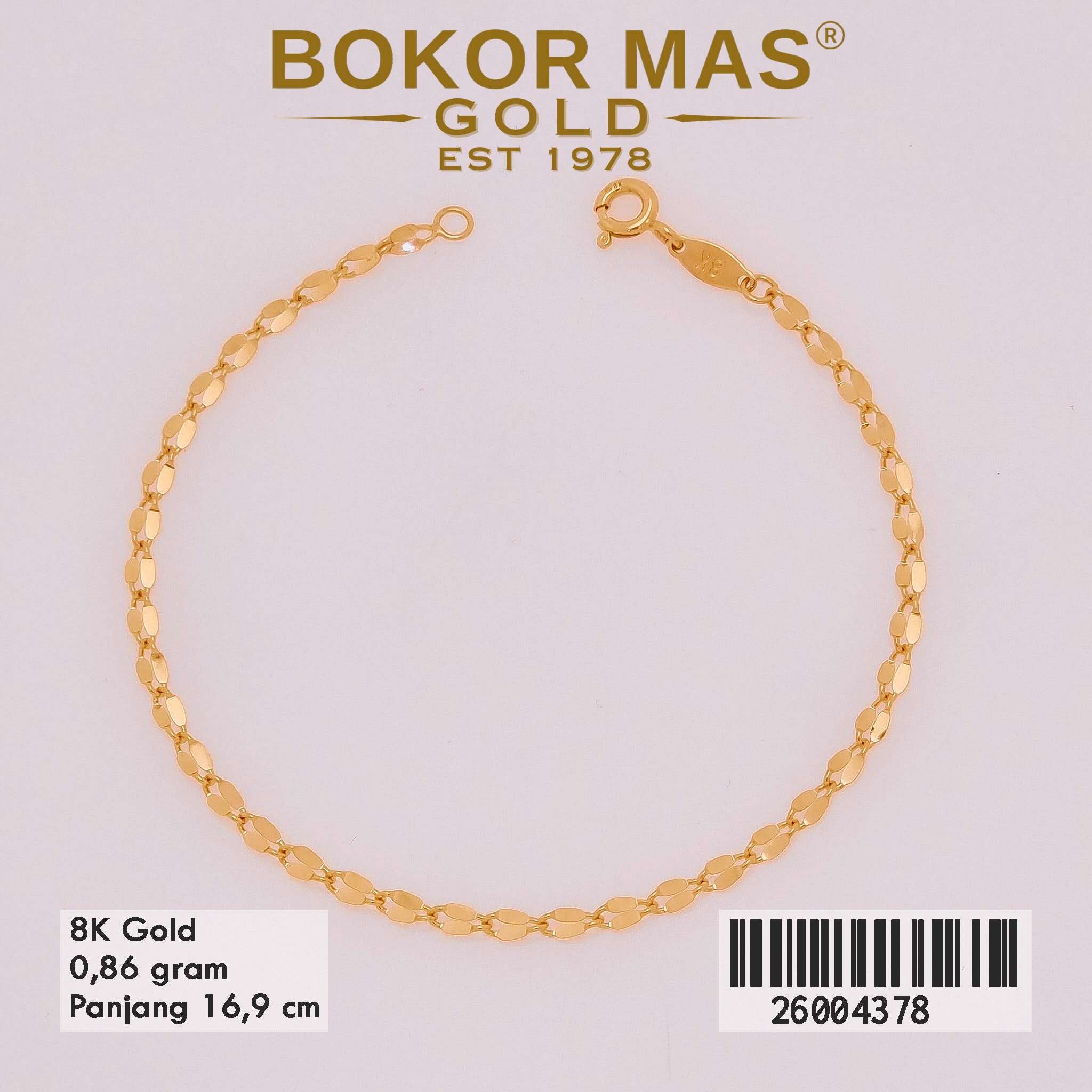  Gelang Rantai Variasi Pecah kopi -  26004378 - 8K