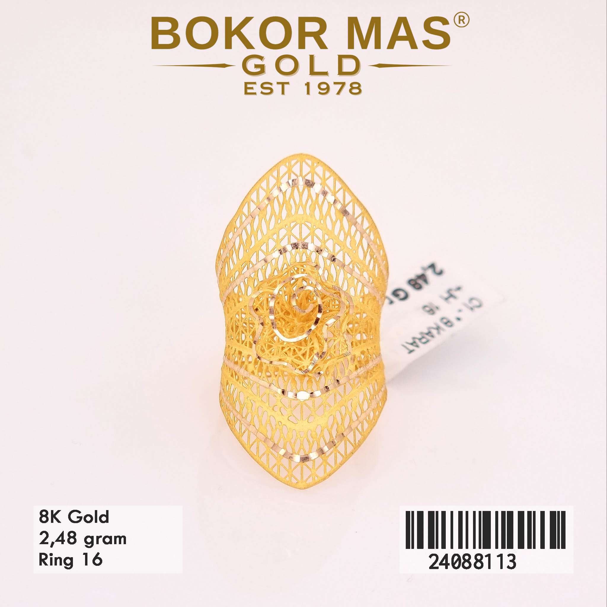 Cincin Variasi Dubai Kuning - 24088113 - 8K