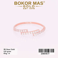 Cincin Emas Variasi Permata Susun - 25054577 - 8K