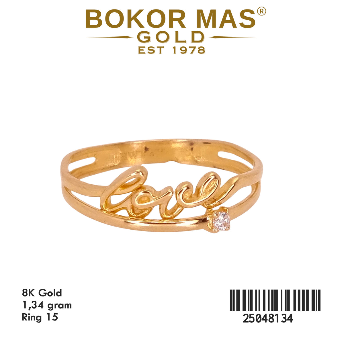 Cincin Emas Love - 25048134 - 8K