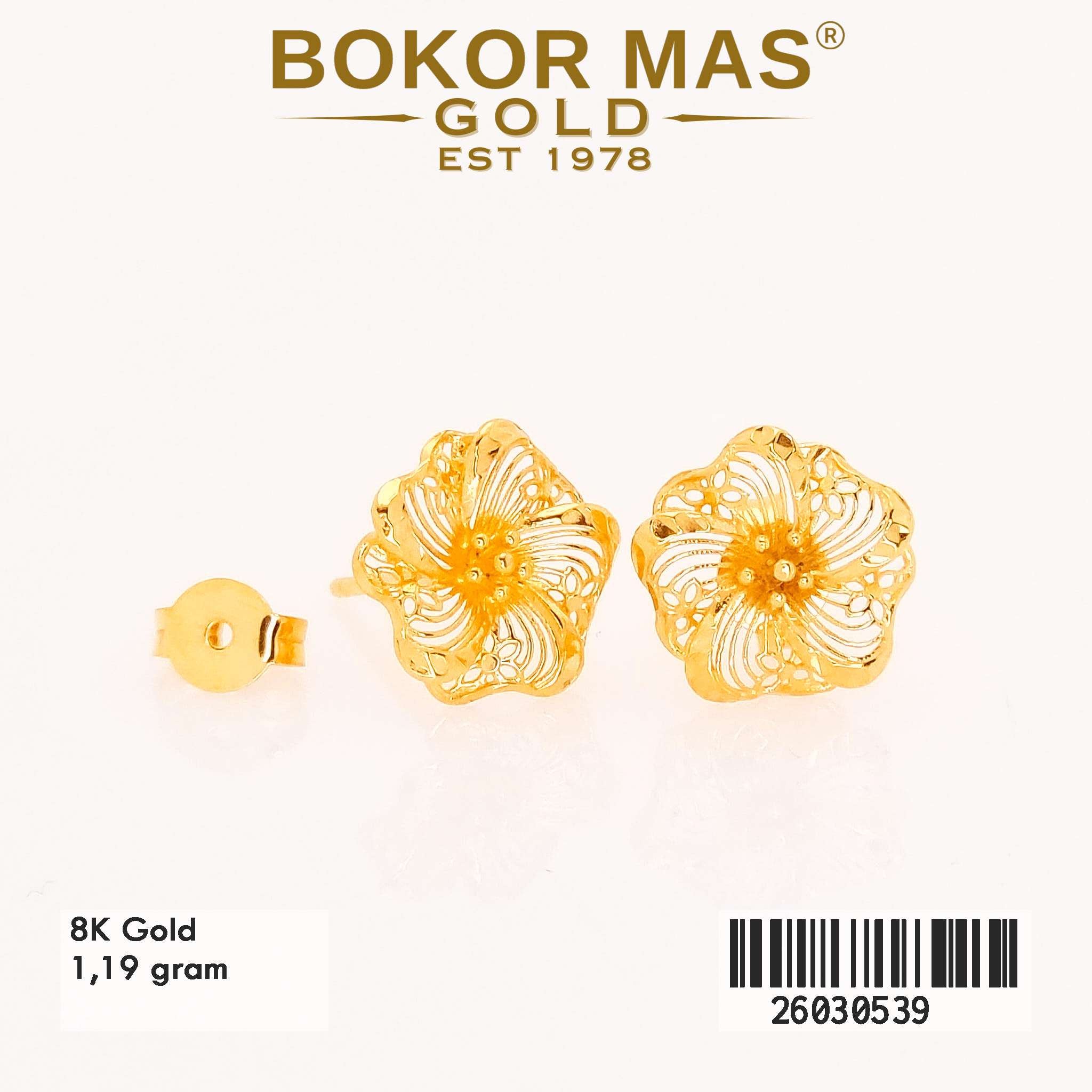 Anting Tusuk Variasi Bunga Krawangan - 26030539 - 8K