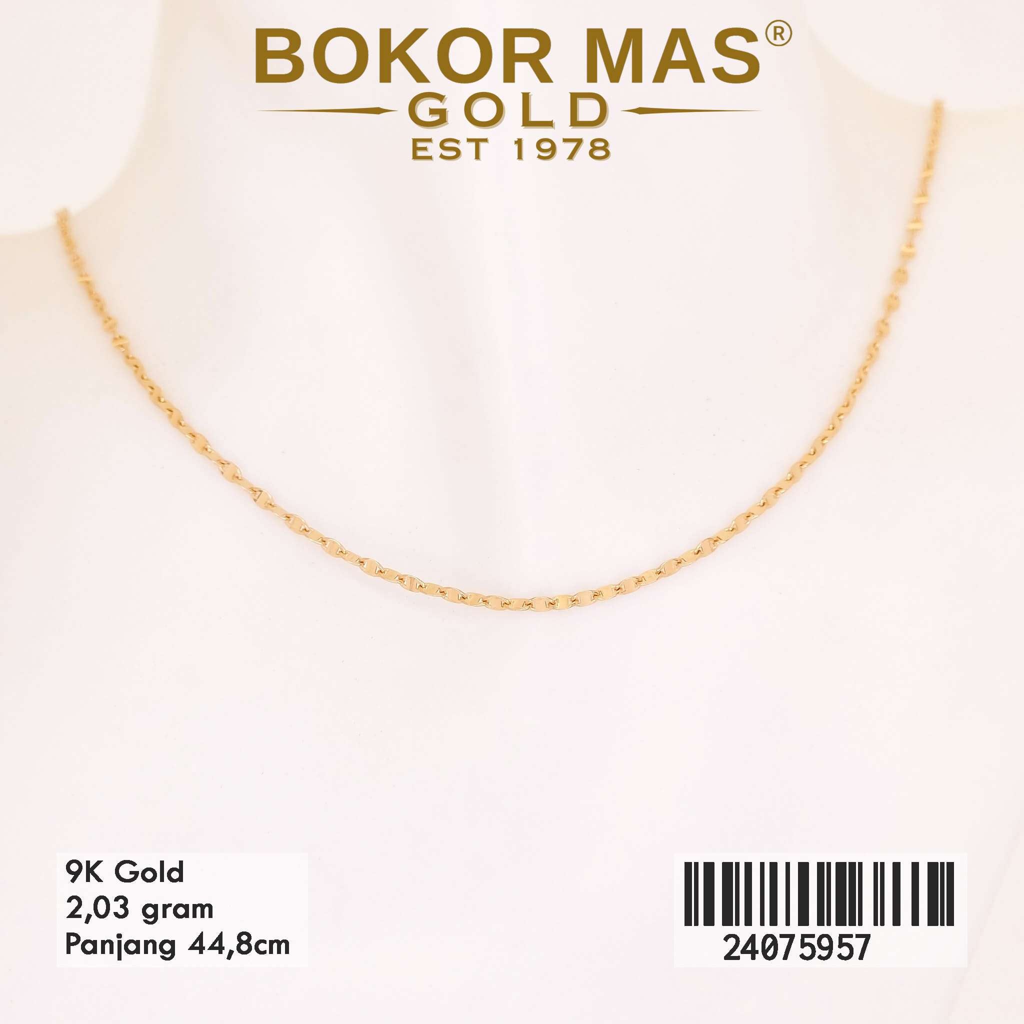 Kalung Toscano Variasi Tanpa Permata - 24075957 - 9K