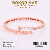 Gelang Kaku Variasi Permata Rose - 25097334 - 8K