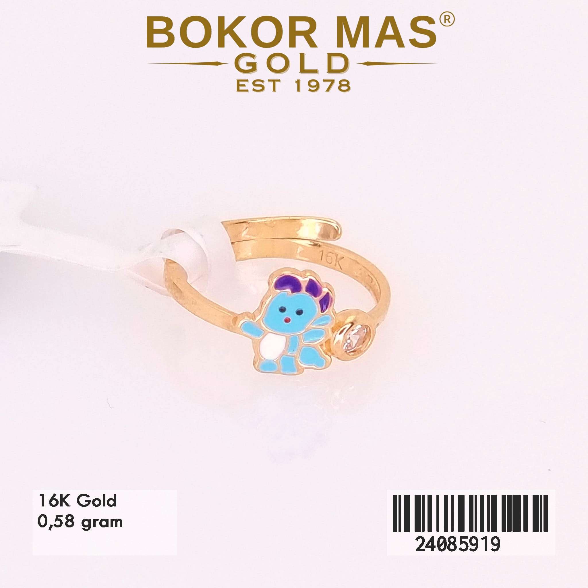 Cincin Ongsrot Anak Boneka Dino Biru - 24085919 - 16K