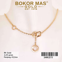 Kalung Emas Clover Variasi Tanpa Permata - 24062215 - 8K