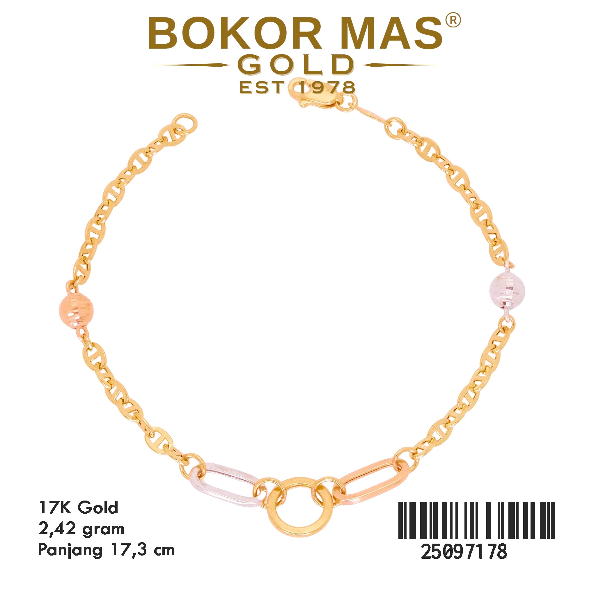 Gelang Rantai Variasi  - 25097178 - 17K