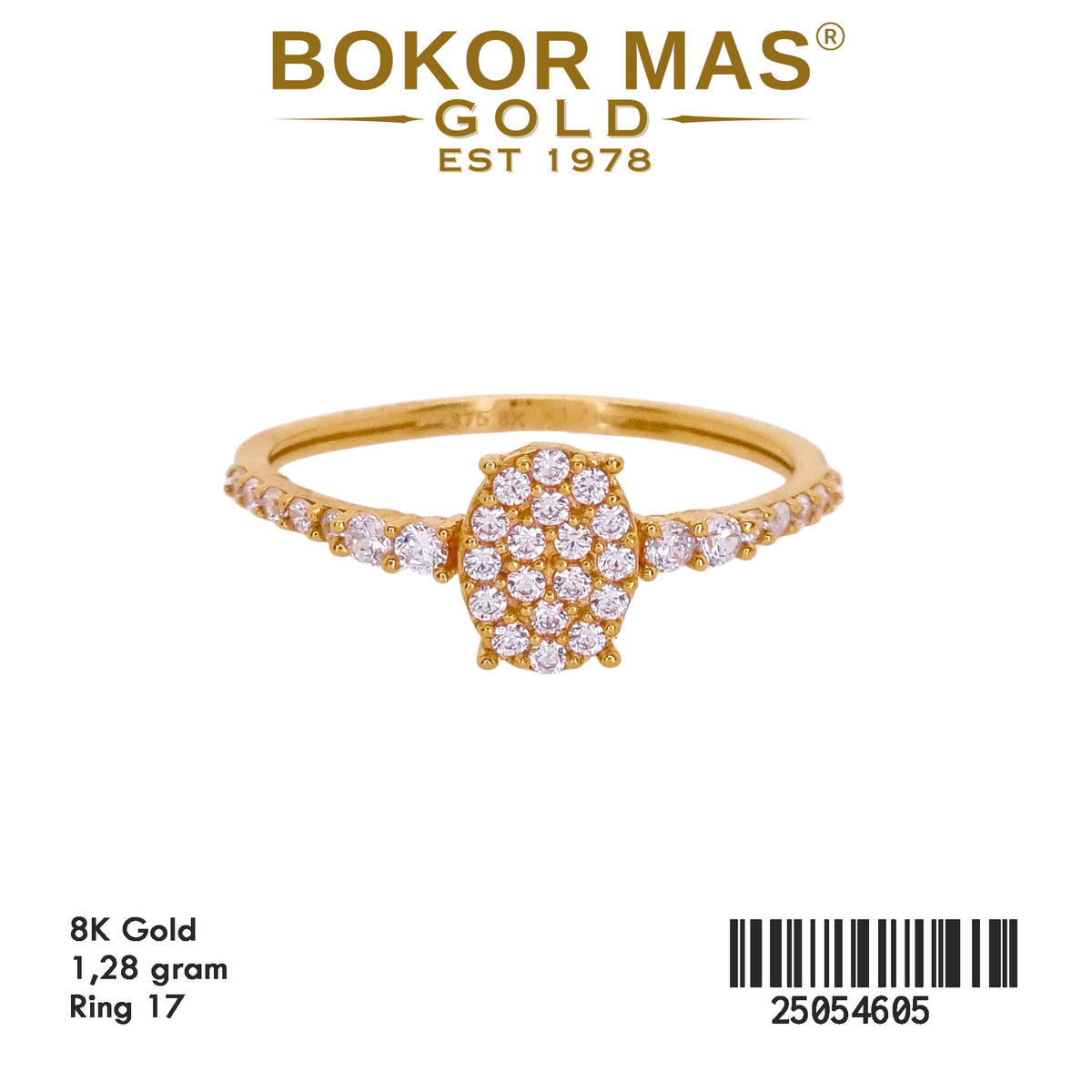 Cincin Variasi Permata Bulat - 25054605 - 8K